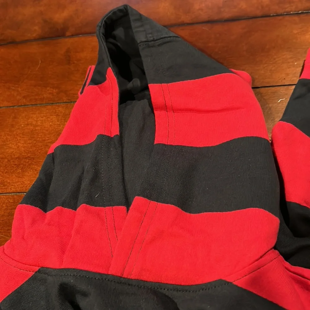 NWT Gymboree Shark Reef Red Navy Striped Hoodie Size 3